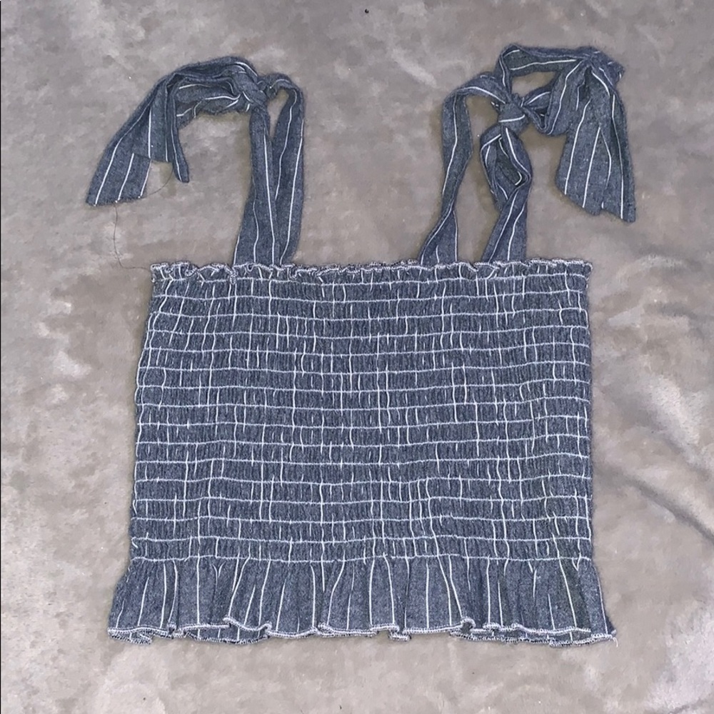 Pacsun Stretch Crop Top with Shoulder Ties